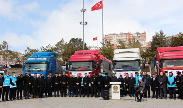 İyilik tırları Yozgat'tan yola çıktı