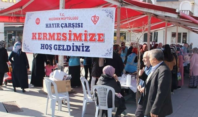 Keçiören'de hayır kermesi açıldı