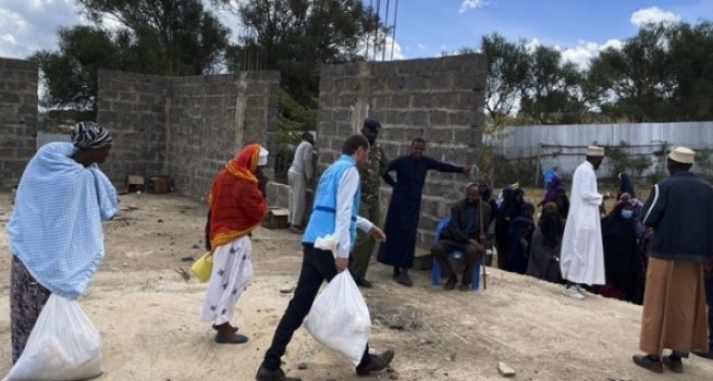 Lyon DİTİB Kenya'da 3 bin 500 aileye  gıda yardımı ulaştırdı