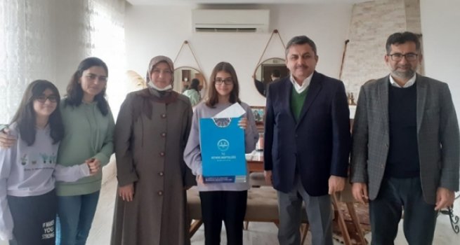 Müftülük Dünya Matematik Birincisini ödüllendirdi