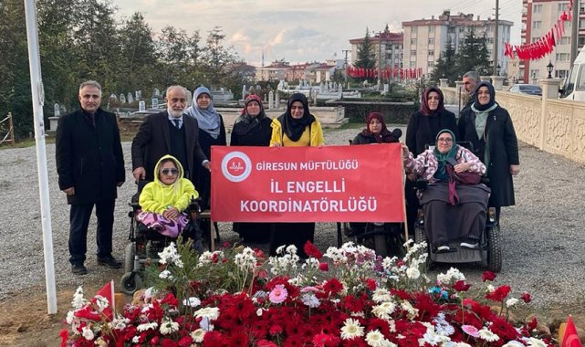 Müftülükten engellilerle şehit ailesine taziye ziyareti