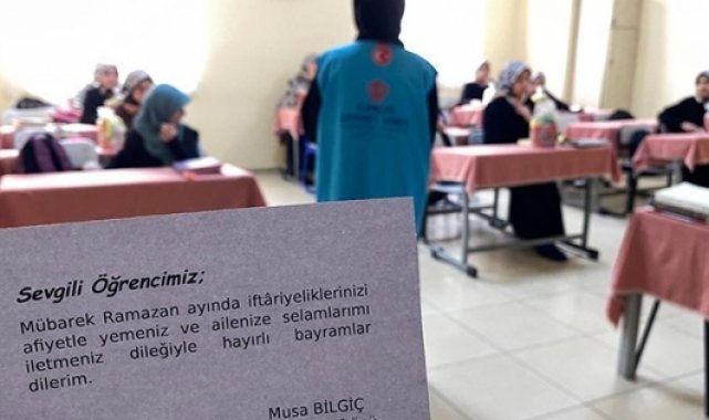 Müftülükten öğrencilere iftar ikramı