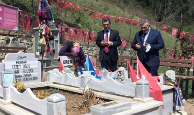 Şehit Eren Bülbül'ün kabri ziyaret edildi