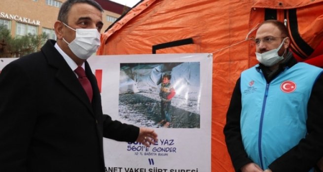 Siirt Valisi Hacıbektaşoğlu'ndan iyilik çağrısı