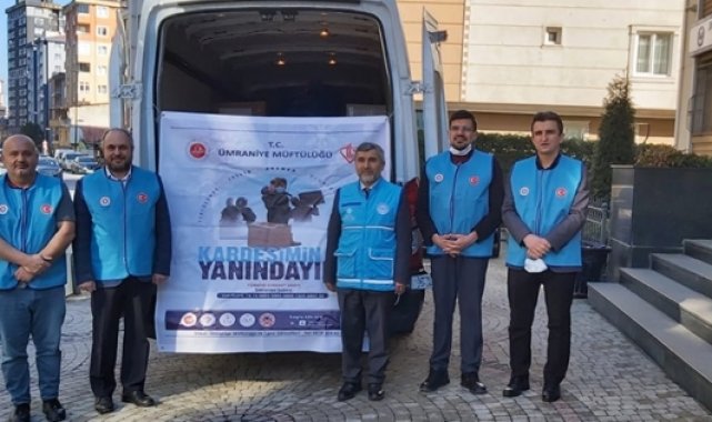 Ümraniye’den Suriye’ye 1 tır insani yardım