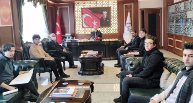 Üniversite öğrencilerinden müftüye ziyaret haberleri