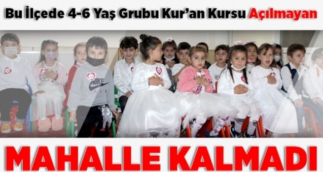 Ünye'de her mahalleye 4-6 yaş grubu Kur'an kursu 