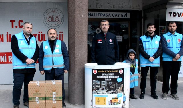 Artvin'den deprem bölgesine yardım eli