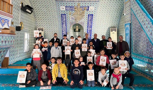 Camiye gelen çocuklara