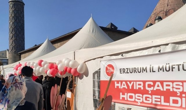 Erzurum'da 'Hayır Çarşısı' kuruldu