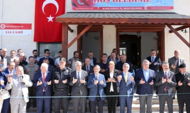 Kırklareli Ulu Camii dualarla açıldı