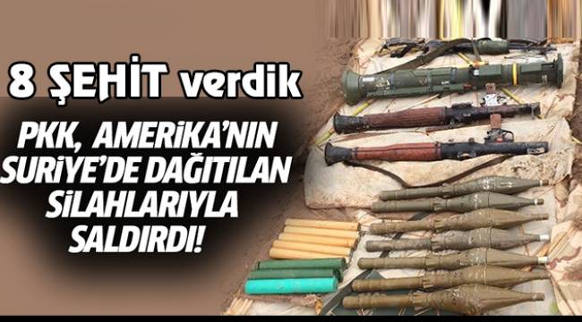 ABD'nin verdiği silahlarla askerlerimizi şehit ettiler