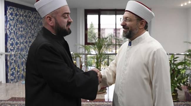 Başkan Erbaş, Reisul Ulema Nasufoviç’i kabul etti.