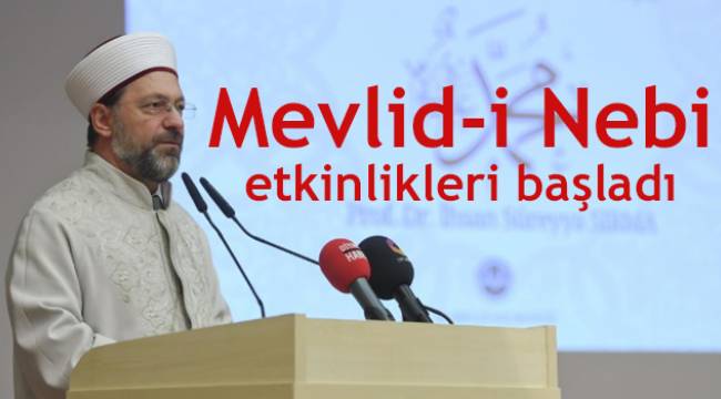 Mevlid-i Nebi etkinlikleri başladı