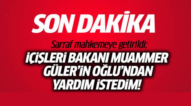 'İçişleri bakanı Muammer Güler'in oğlu ve Barış Güler'den yardım istedim'