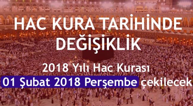 2018 Hac Kurası Çekiliyor