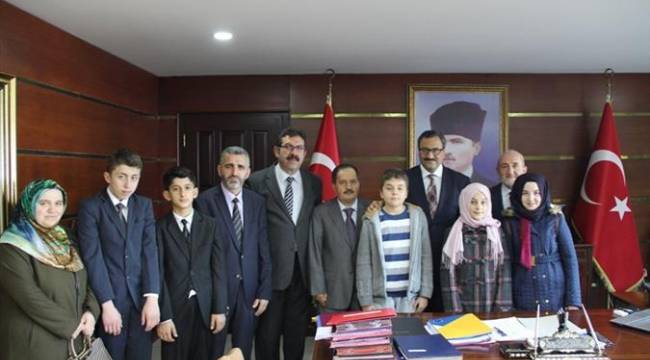 Giresun da Yarışma Birincileri Valilik Makamında