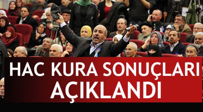 2018 diyanet hac kura sonuçları çekildi.