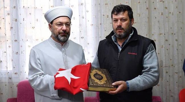 Erbaş’tan şehit Fatma Avlar’ın ailesine taziye