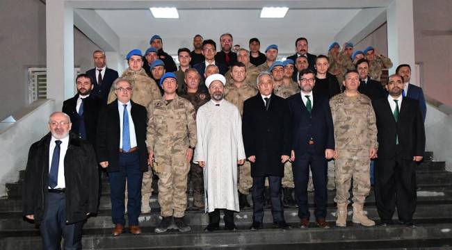 Başkan Erbaş dan,JÖH Tabur Komutanlığına ziyaret
