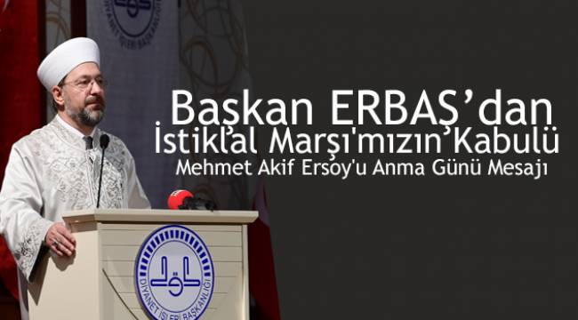 Başkan ERBAŞ dan Anma Mesajı