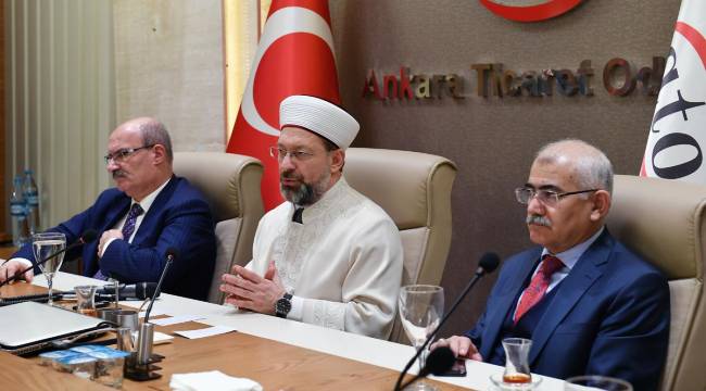 Başkan Erbaş, ATO Başkanı Baran’ı ziyaret etti