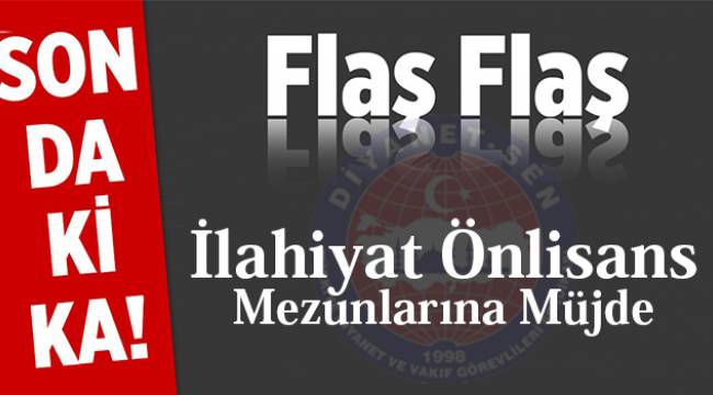 İlahiyat Önlisans Mezunlarına Müjde