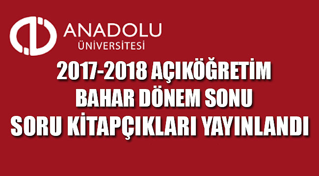 AOF Bahar Dönem Sonu sınav sonuçları açıklandı
