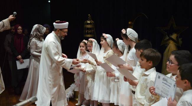 Başkan Erbaş, “Bed-i Besmele Töreni”ne katıldı