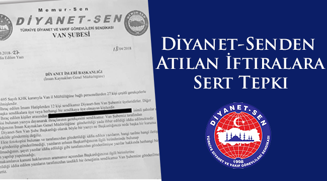 Diyanet-Senden Atılan İftiralara Sert Tepki