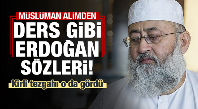 Müslüman alimden ders gibi sözleri!
