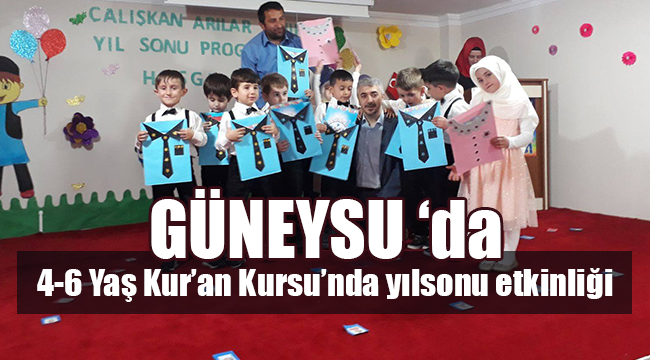 Rize Güneysu da 4-6 Yaş Yıl Sonu Etkinliği
