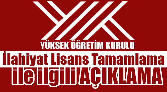 YÖK den Açıklama