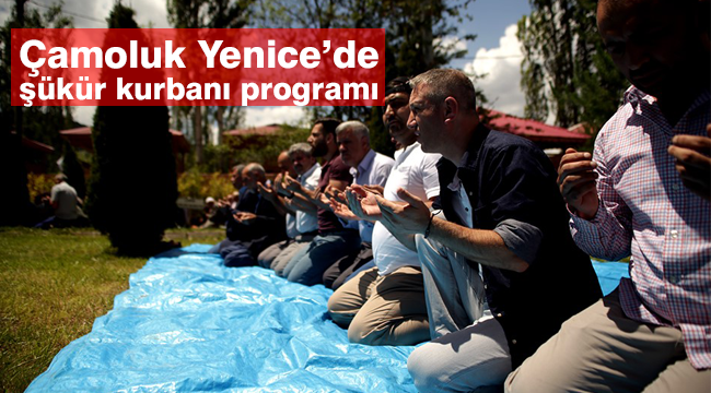 Çamoluk Yenice’de şükür kurbanı programı