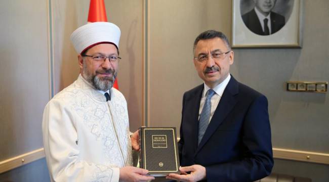 Cumhurbaşkanı Yardımcısı Oktay,Başkan Erbaş'ı kabul etti