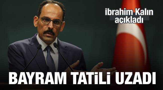 Kurban Bayramı tatili 9 gün