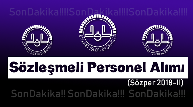 2018 Yılı Sözleşmeli Personel Alımı