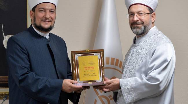 Erbaş, Irak Fıkıh Akademisi Başkanını kabul etti
