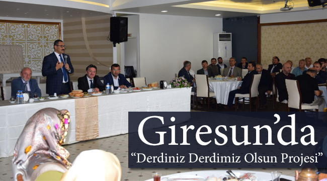 Giresunda Derdiniz Derdimiz Olsun Projesi”