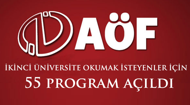 İkinci üniversite okumak isteyenler için 55 program açıldı