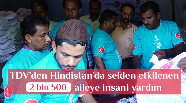 TDV’den selden etkilenen 2 bin 500 aileye insani yardım