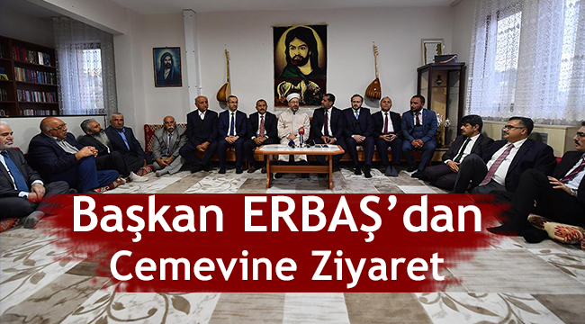 Diyanet İşleri Başkanı Erbaş, Tunceli’de cemevini ziyaret etti.