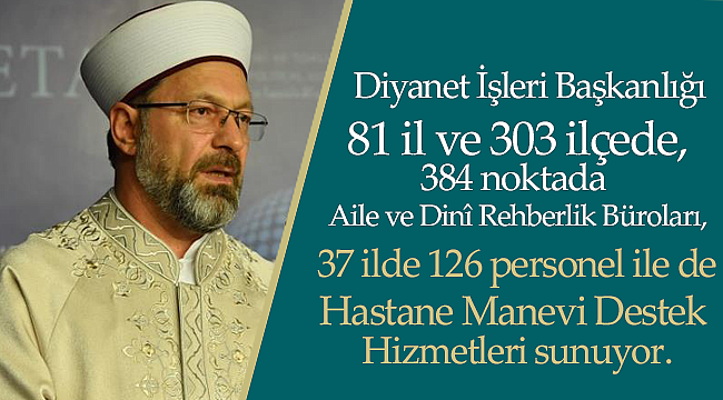 Erbaş, "Türkiye'de Manevi Rehberlik" panelinde konuştu