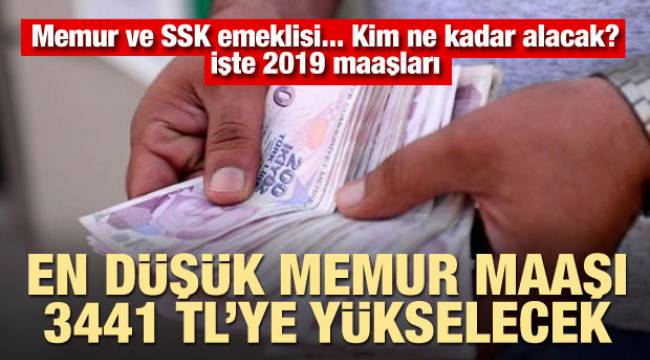 İşte zamlı memur ve emekli maaşlarI