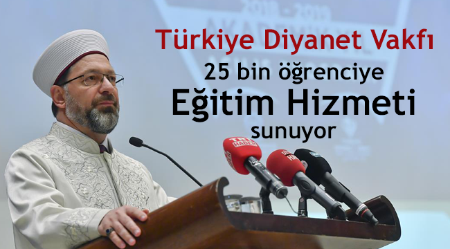 TDV 25 Bin Örenciye Eğitm Hizmeti Sunuyor