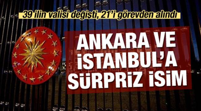 Valiler kararnamesi yayımlandı