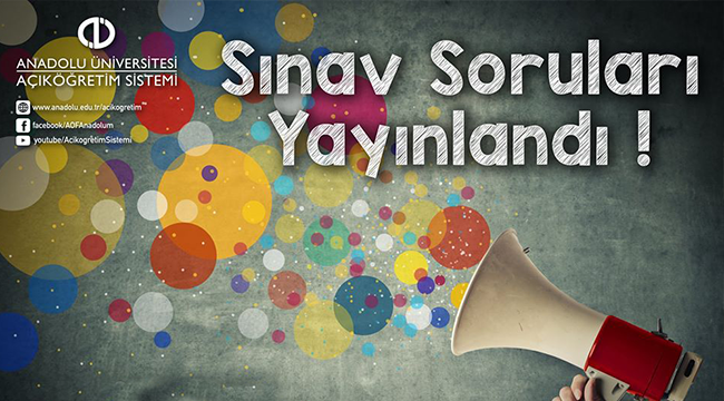 Güz  Dönemi Ara Sınav soruları yayınlandı.