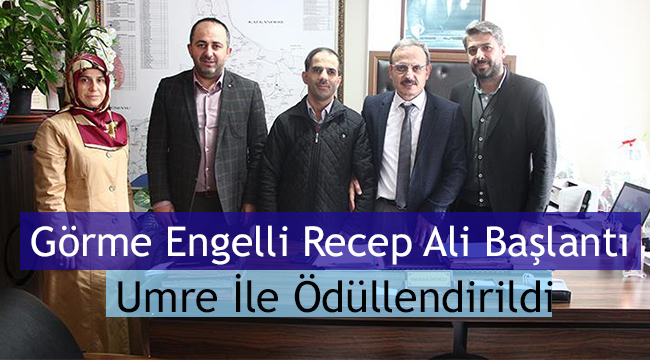 Görme Engelli Recep Ali Başlantı Umre İle Ödüllendirildi