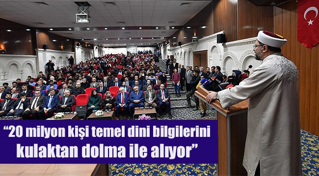 Erbaş Mardin de Üniversite Öğrencileri ile buluştu