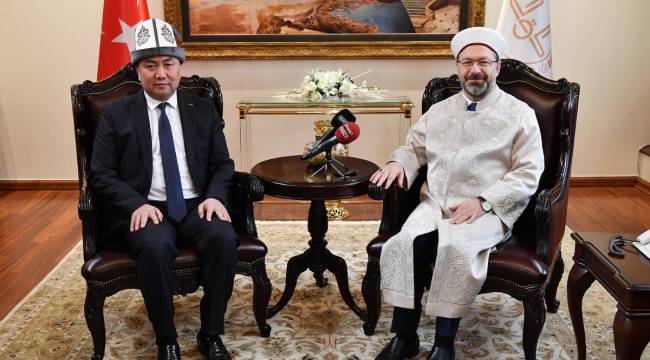 Başkan Erbaş, Kırgızistan heyetini kabul etti